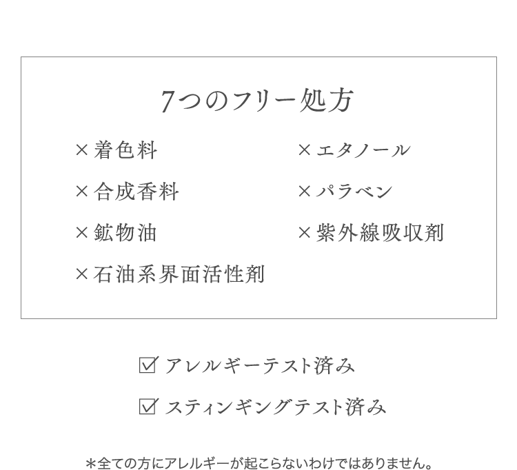 7つのフリー処方